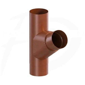 Trójnik rury spustowej stalowy ⌀ 90 firmy KROP kolor ceglasty